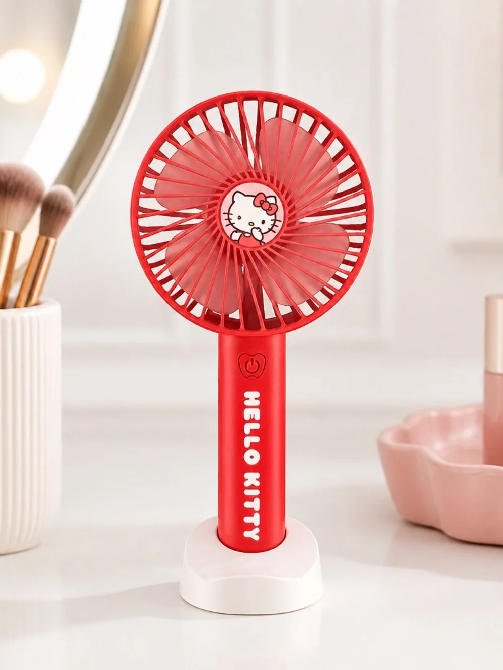 Hello Kitty 3-Piece Electronics Set Fan Earbuds Alarm Clock